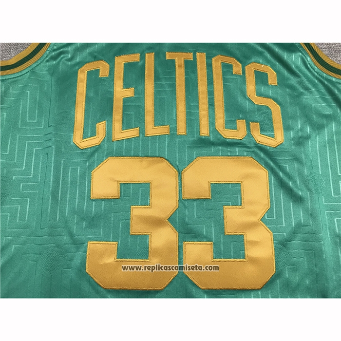 Camiseta Boston Celtics Larry Bird #33 Mitchell & Ness 1985-86 Verde2